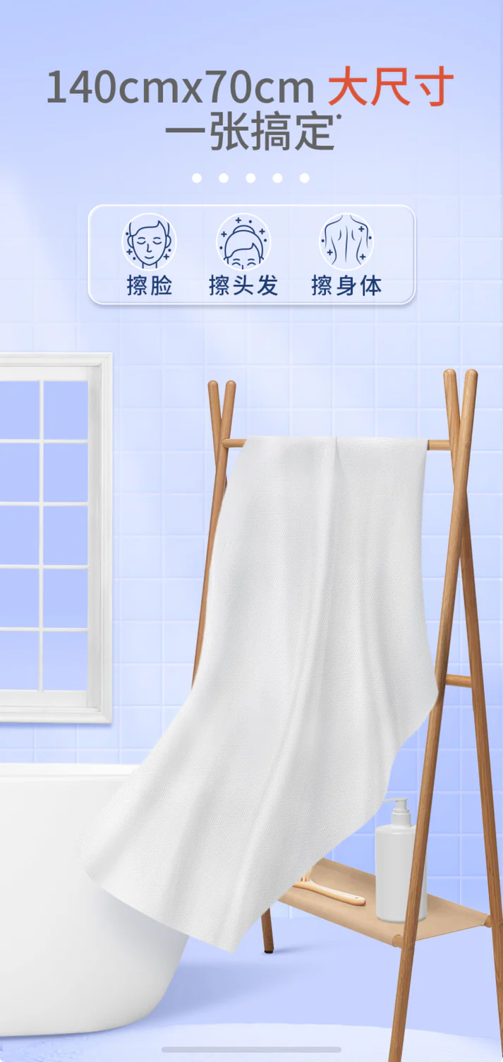 C&S Discovery Ultra Light Disposable Bath Towel - Image 10